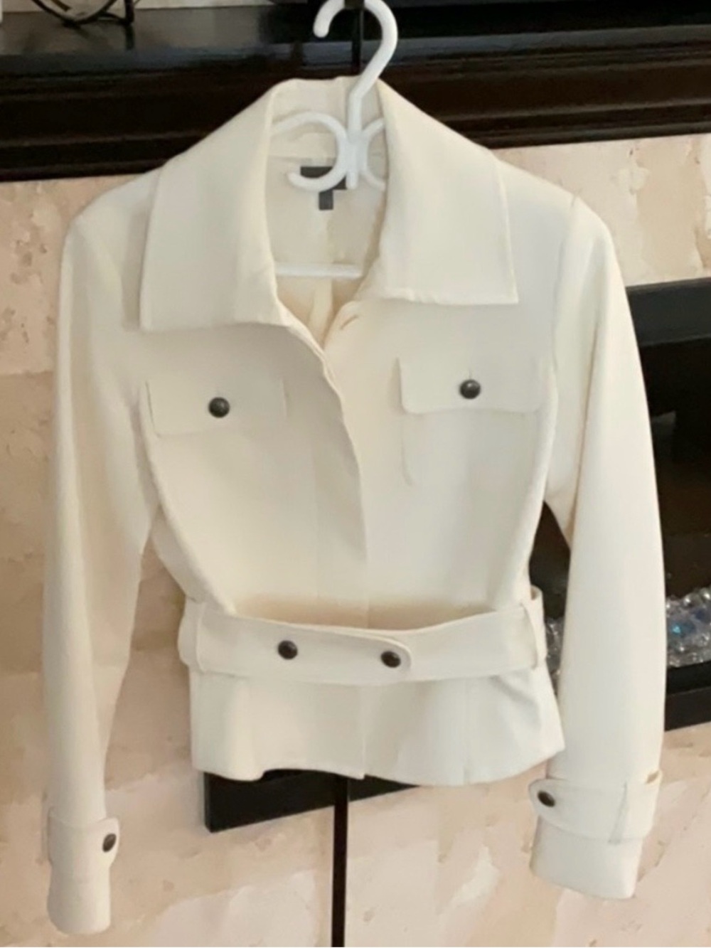 Mexx Cream Belted Blazer Jacket